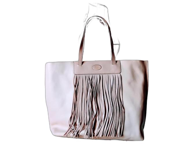 Tod's leather tote bag Cream  ref.1124704