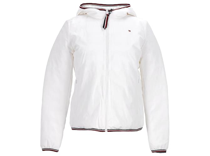 Tommy Hilfiger Womens Essential Reversible Padded Jacket White Polyester  ref.1124710