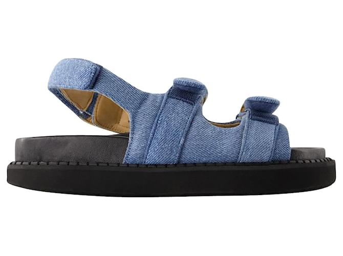 Madee Sandals - Isabel Marant - Cotton - Light Blue  ref.1124810