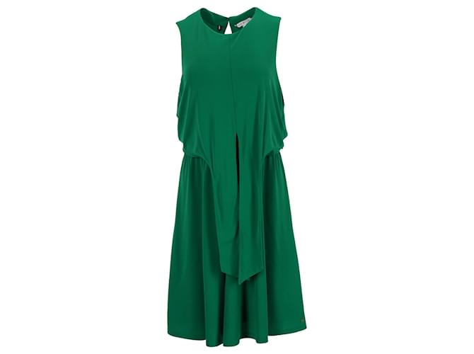 Tommy Hilfiger Robe ajustée pour femme en polyester vert  ref.1124825