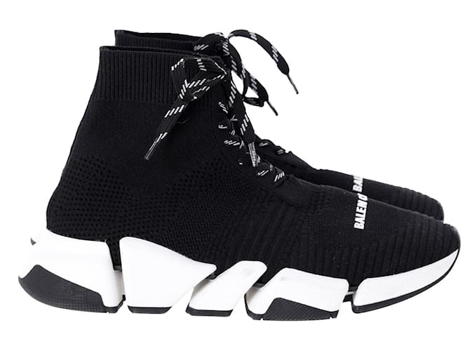 Balenciaga Velocità 2.0 Sneakers Stringate in Poliammide Nera Nero Nylon  ref.1124835