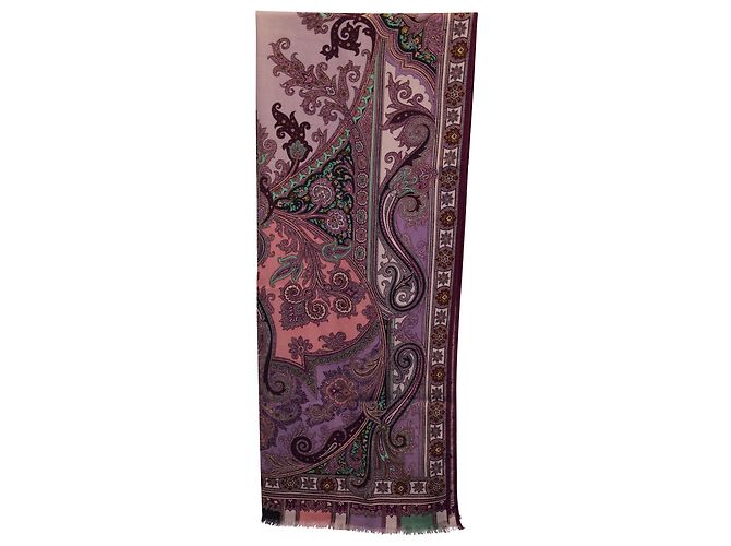 Sciarpa Etro Stampata in Seta Multicolor