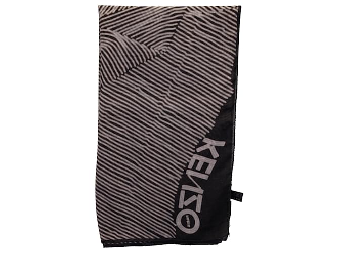 Kenzo bedruckter Schal aus braunem Modal Zellulosefaser  ref.1124849