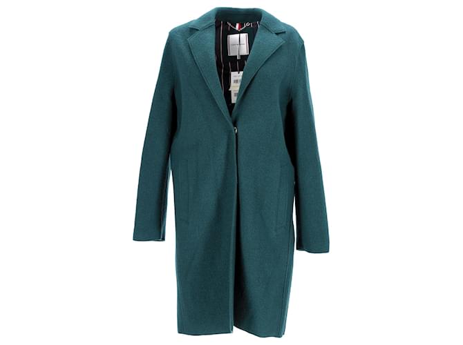 Tommy Hilfiger Manteau En Laine Bouillie Femme Vert  ref.1124857