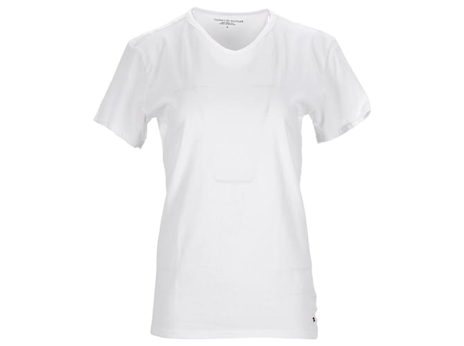 Tommy Hilfiger Pour des hommes 3 Pack T-shirts en coton à col en V Blanc  ref.1124875