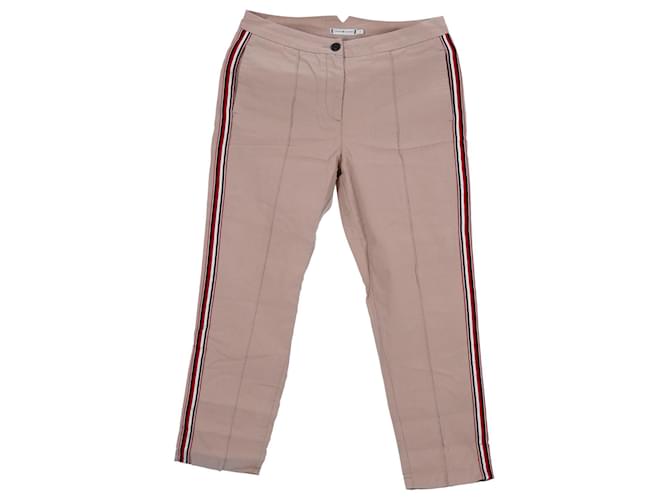 Tommy Hilfiger Pantaloni chino essenziali da donna in twill di cotone riciclato Beige  ref.1124880