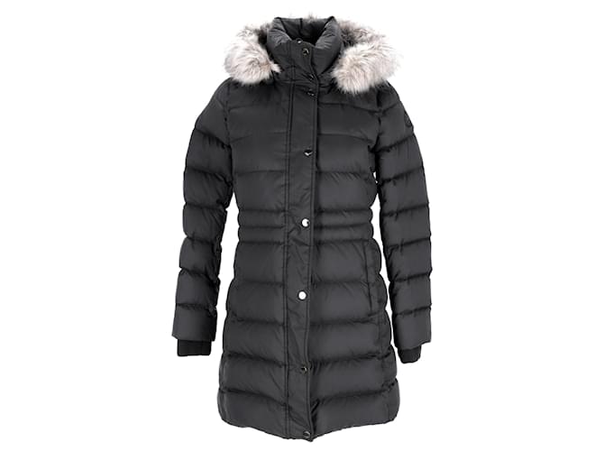 Tommy Hilfiger Womens Padded Puffer Coat Black Polyester  ref.1124918