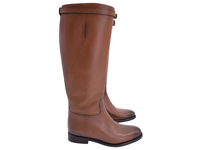 Botas de equitação Church's em couro marrom