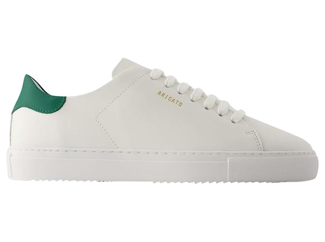 clean 90 Sneakers - Axel Arigato - Leather - White/green Pony-style calfskin  ref.1124949