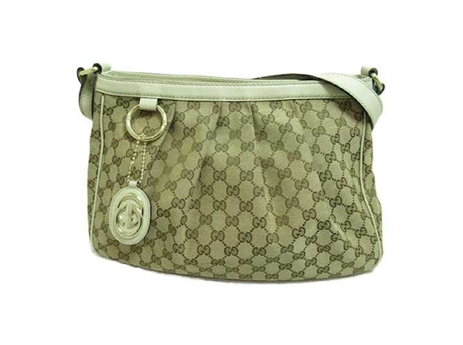 Gucci GG Canvas Sukey Crossbody Bag 296834 Brown Cloth  ref.1124990