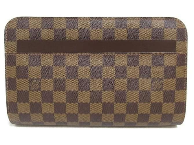 Louis Vuitton Damier Ebene Pochette Saint Louis N51993 Brown Cloth  ref.1124997