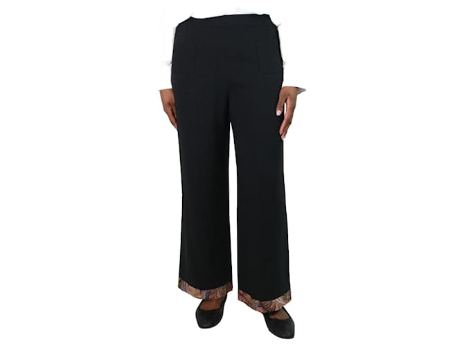 Etro Navy blue front-pocket trousers - size IT 48 Acetate  ref.1125102
