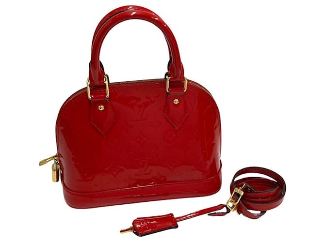Louis Vuitton Alma BB Red Patent leather  ref.1125390