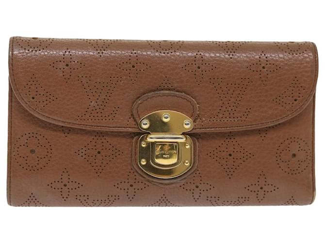Louis Vuitton Portefeuille Amelia Brown Leather  ref.1125402
