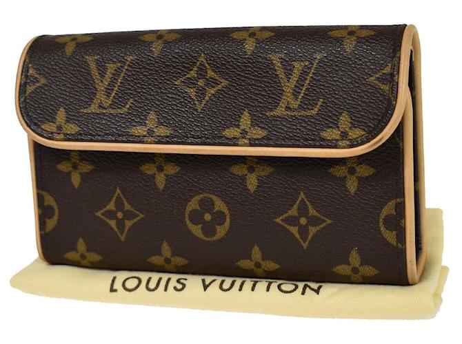 Louis Vuitton Pochette Florentine Brown Cloth  ref.1125459