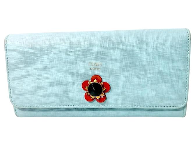 Fendi Continental Blue Leather  ref.1125533