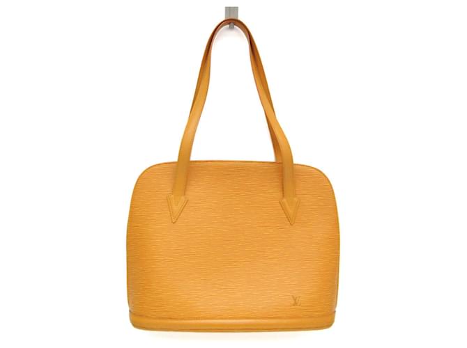 Louis Vuitton Lussac Yellow Leather  ref.1125544