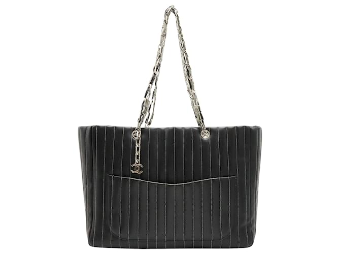 Chanel Cabas Black Leather  ref.1125735
