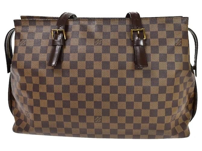 Louis Vuitton Chelsea Marrom Lona  ref.1125841