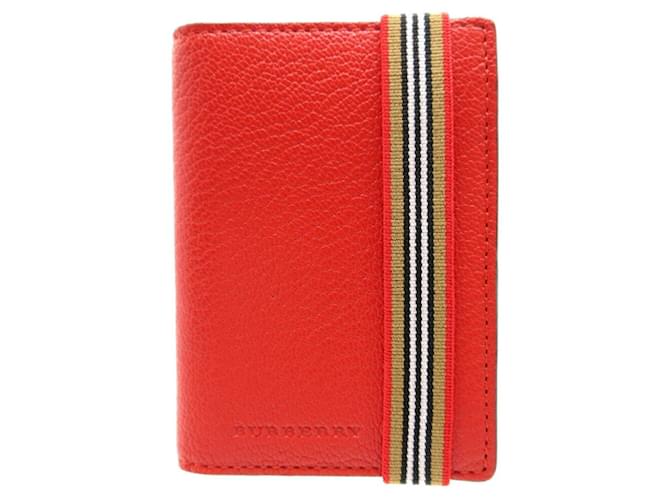 BURBERRY Red Leather  ref.1125866