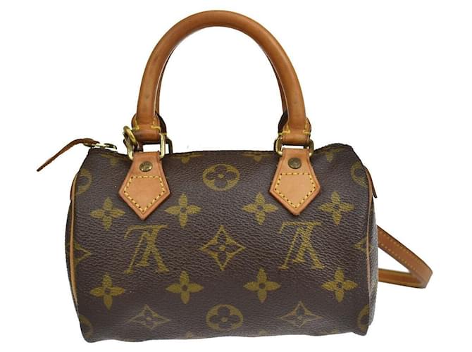 Louis Vuitton Mini Speedy Toile Marron  ref.1126126