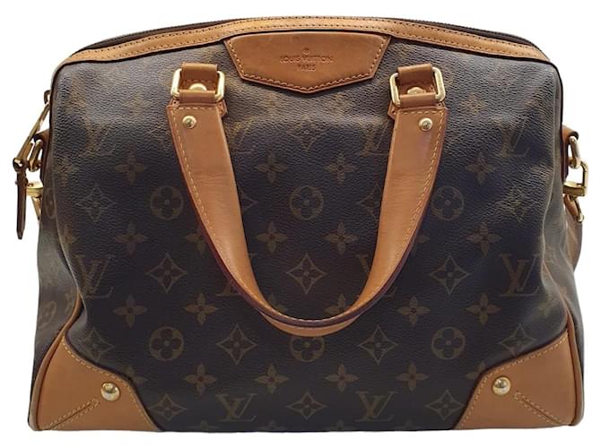 Louis Vuitton Handbags Brown Cloth  ref.1126134