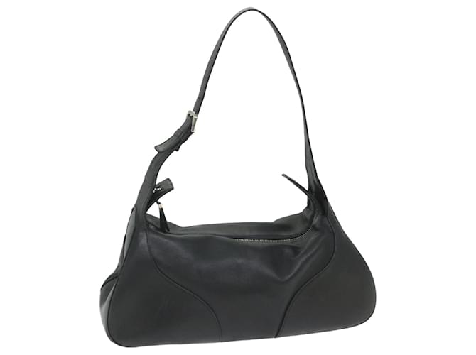 BALLY Shoulder Bag Leather Black Auth ac2397  ref.1126251