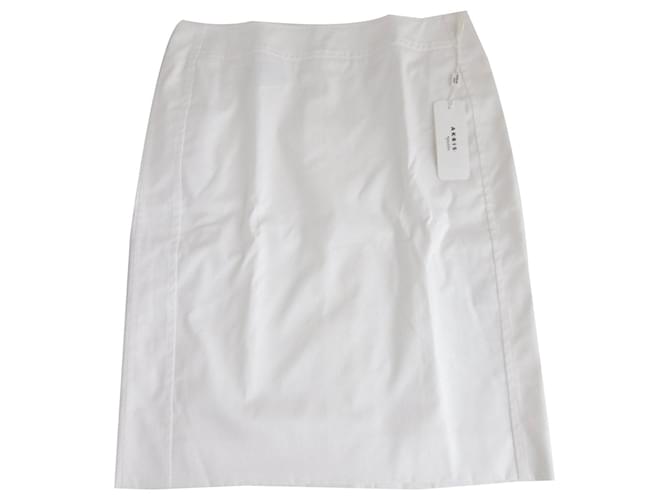 Autre Marque die Röcke Weiß Baumwolle  ref.1126254