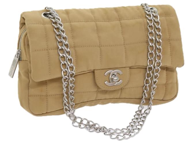 Classique Chanel Timeless Synthétique Beige  ref.1126321