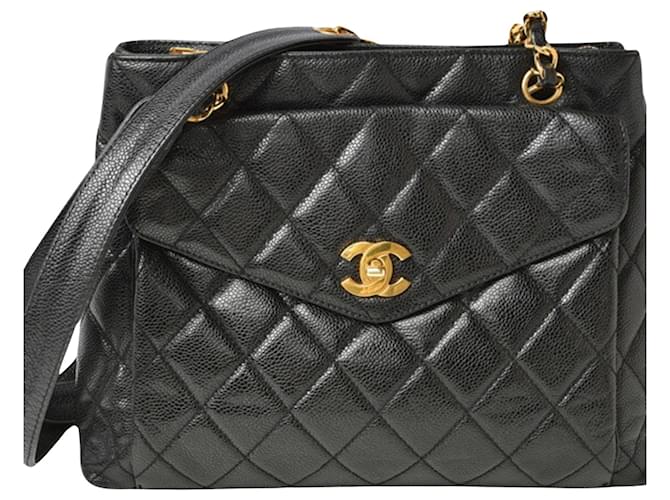 Timeless Chanel - Black Leather  ref.1126343