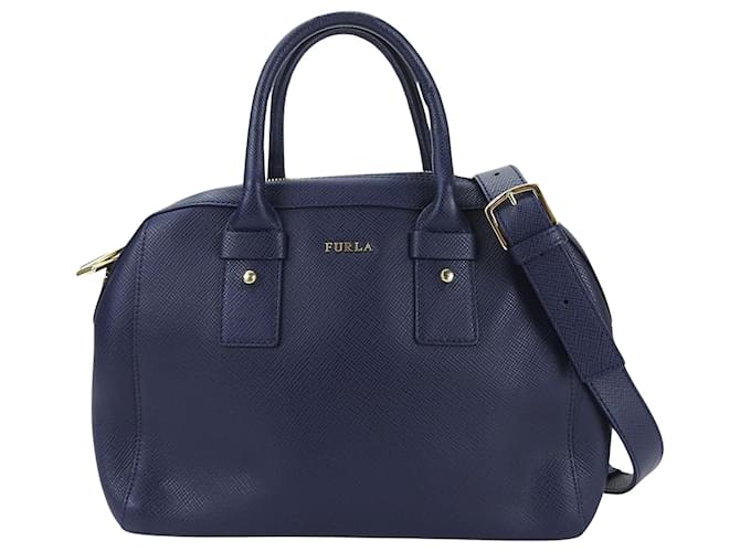Furla Dolly Navy blue Leather  ref.1126394