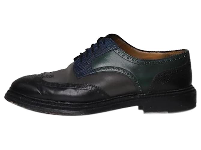 Autre Marque Zapatos brogue negros con cordones - talla UE 40 Cuero  ref.1126558