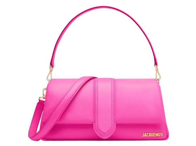 Jacquemus Le Bambimou LE CHOUCHOU Puffed flap bag. Pink Leather  ref.1126582