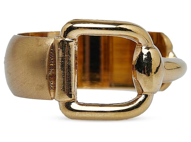 Bague écharpe avec mors de cheval doré Gucci Métal Plaqué or  ref.1126658