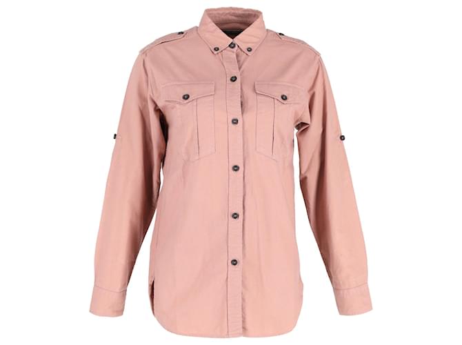 Isabel Marant Button-up-Hemd aus rosa Baumwolle  ref.1127039