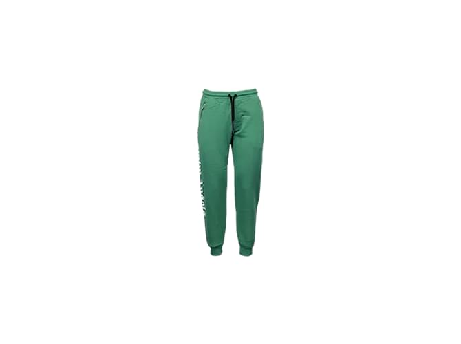 Palm Angels Green side logo sweatpants Cotton  ref.1127061