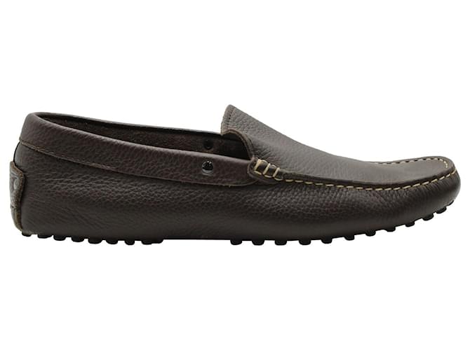 Tod's Slip-On Loafers in Brown Leather  ref.1127073