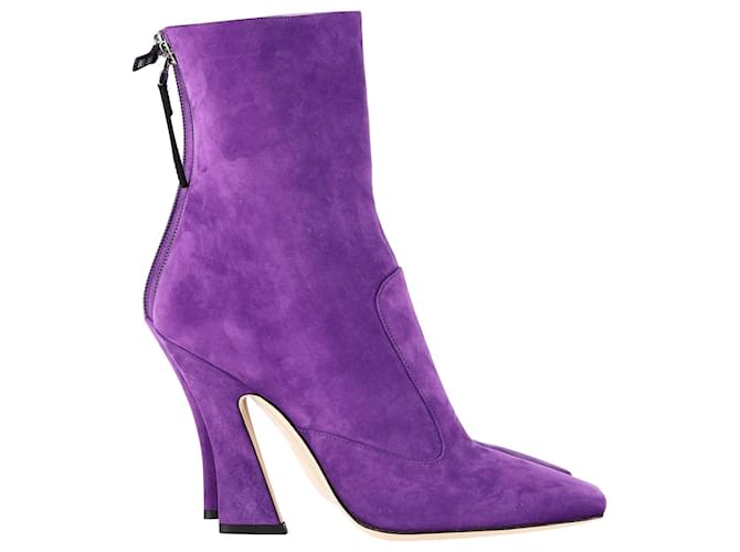 Fendi FFreedom Ankle Boots in Purple Suede  ref.1127090
