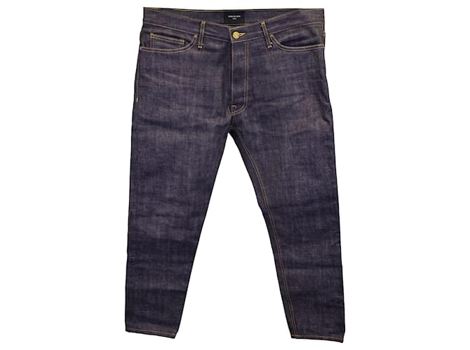 Fear of God Temor de Deus Eterno 5- Jeans de perna reta com bolso em jeans de algodão azul escuro  ref.1127097