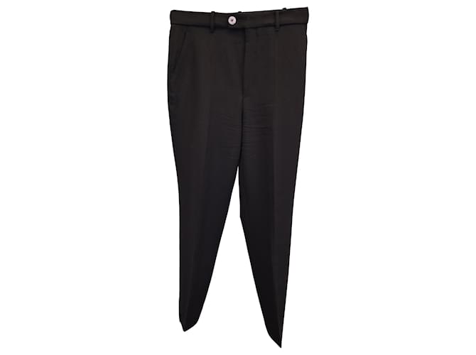 Gucci Straight Trousers in Black Wool  ref.1127118