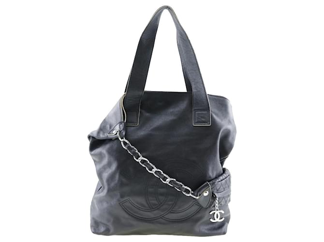 Timeless Chanel Cabas Nero Pelle  ref.1127304