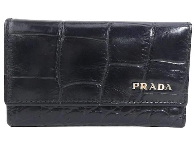 Prada -- Black Leather  ref.1127361
