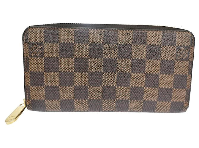 Louis Vuitton Zippy Wallet Brown Cloth  ref.1127438