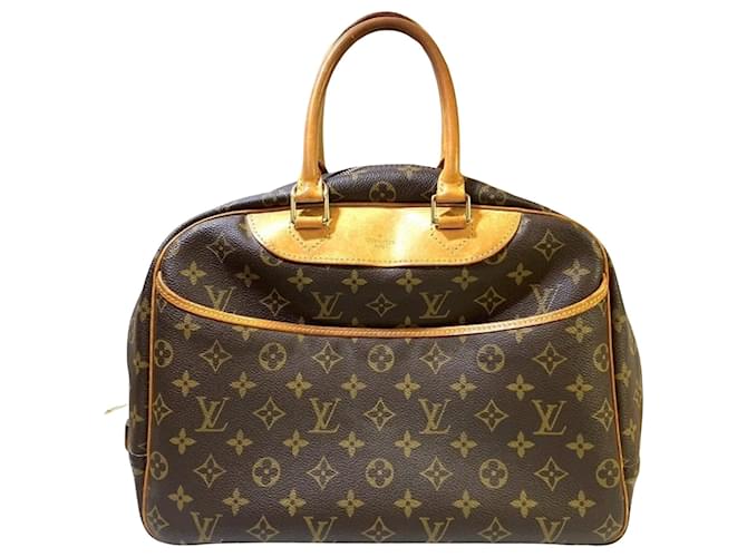 Louis Vuitton Deauville Brown Cloth  ref.1127465