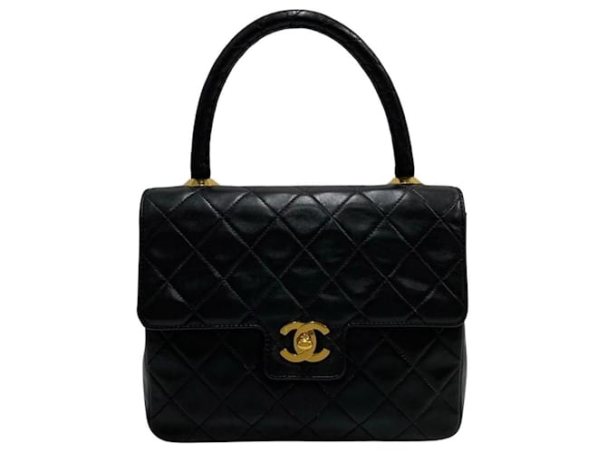 Chanel Coco Handle Black Leather  ref.1127474