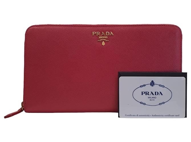 Prada Purses, wallets, cases Fuschia Leather  ref.1127527