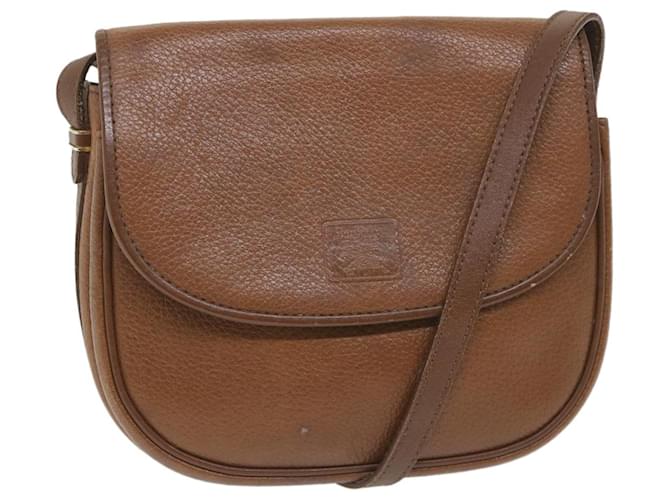 Autre Marque Burberrys Shoulder Bag Leather Brown Auth ep2154  ref.1127647