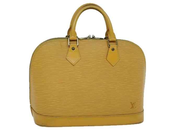 LOUIS VUITTON Epi Alma Hand Bag Tassili Yellow M52149 LV Auth 53222 Leather  ref.1127659