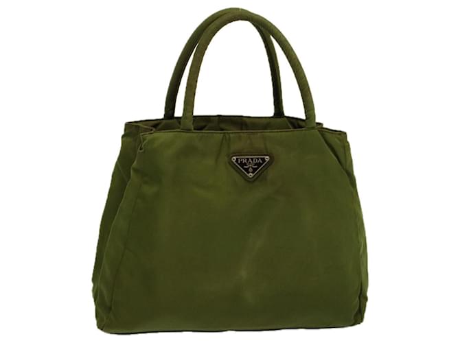 PRADA Hand Bag Nylon Khaki Auth 58218  ref.1127683