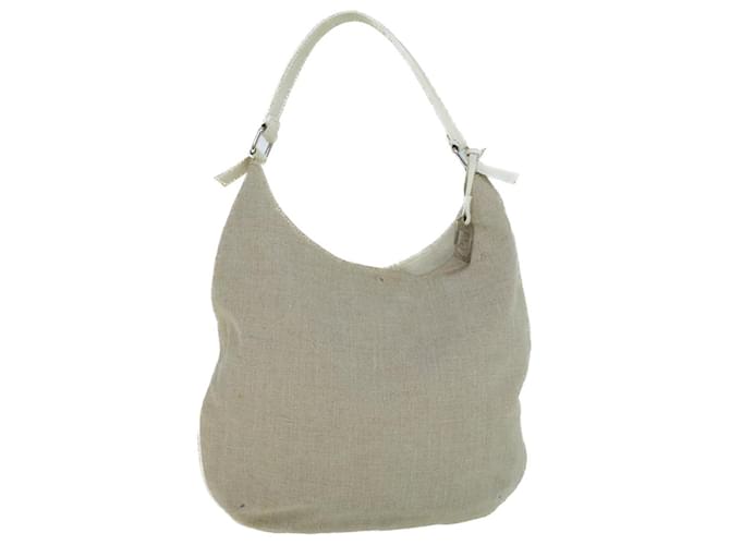 FENDI Shoulder Bag Canvas Beige Auth bs9075 Cloth  ref.1127691